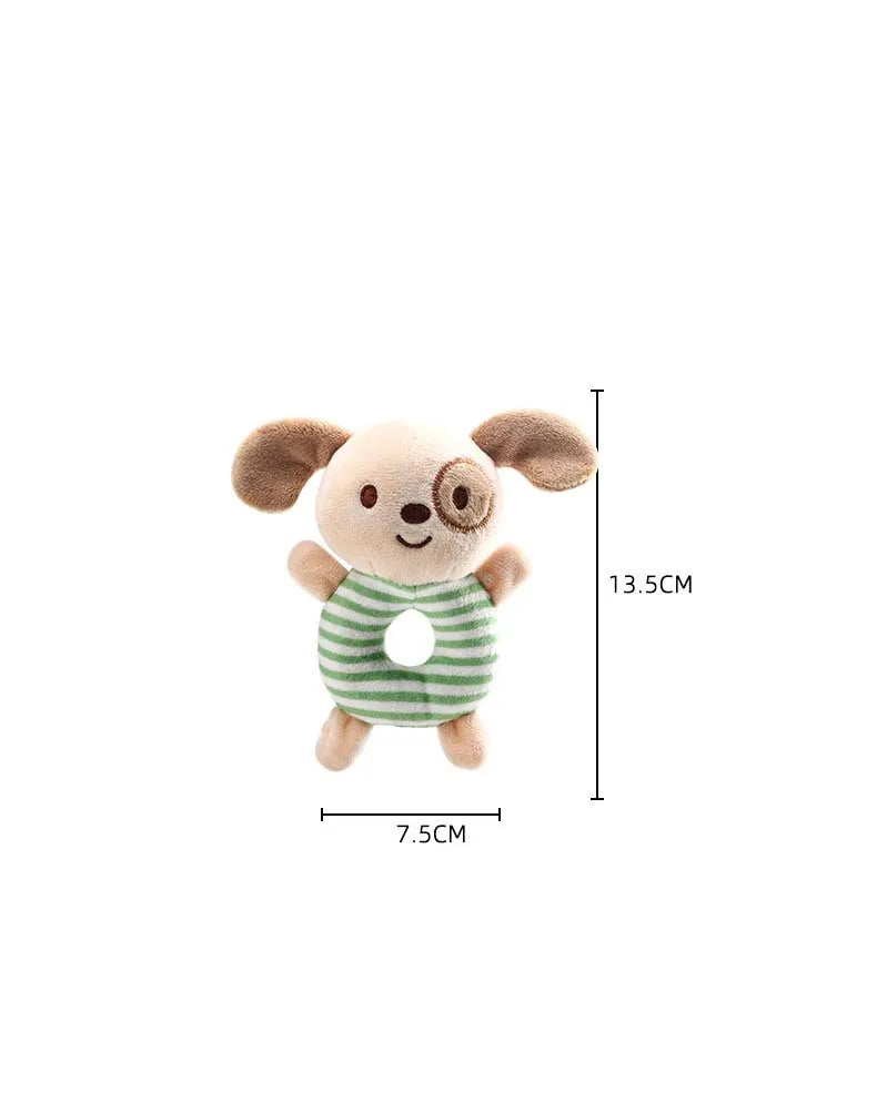 New Baby Rattle Toys Cartoon Animals Plush Infant Hand Ring Bed Toys for Newborn 0-24 Months