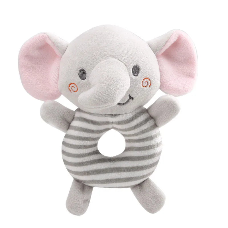 New Baby Rattle Toys Cartoon Animals Plush Infant Hand Ring Bed Toys for Newborn 0-24 Months