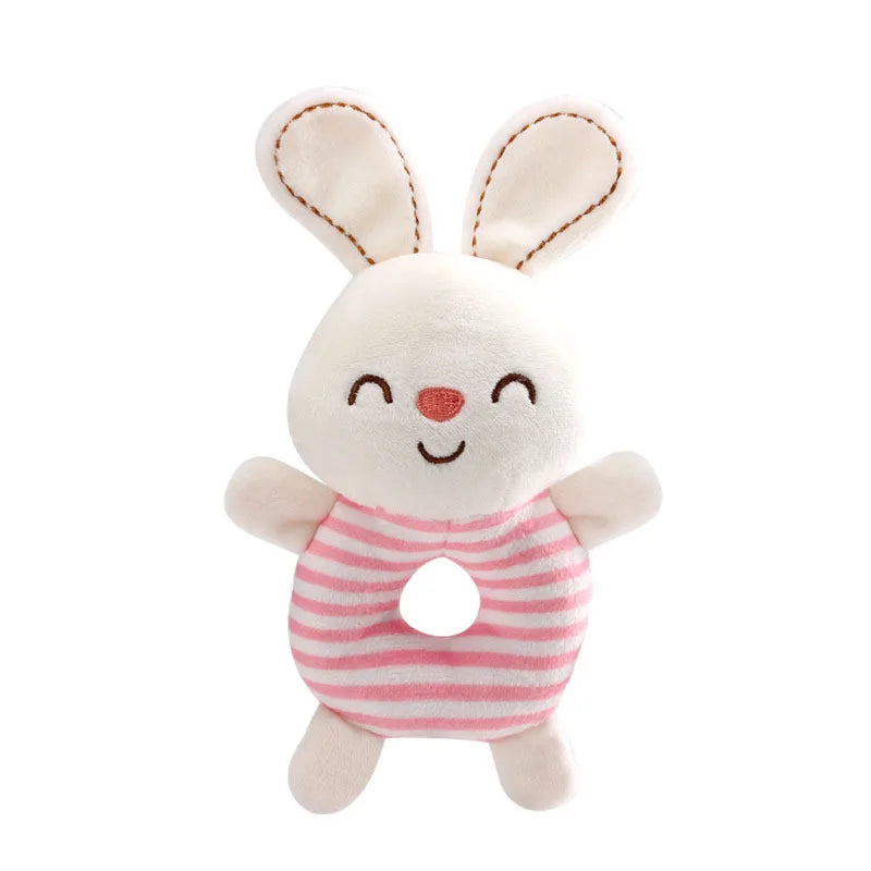 New Baby Rattle Toys Cartoon Animals Plush Infant Hand Ring Bed Toys for Newborn 0-24 Months
