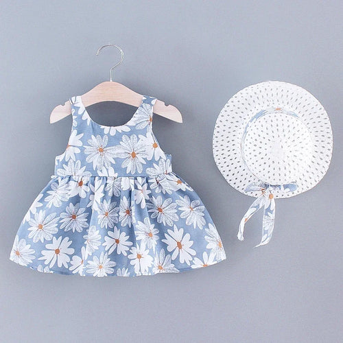 (Girls 0-3 Years Old) Summer New Girls Dress Floral Print Little Fresh Everyday